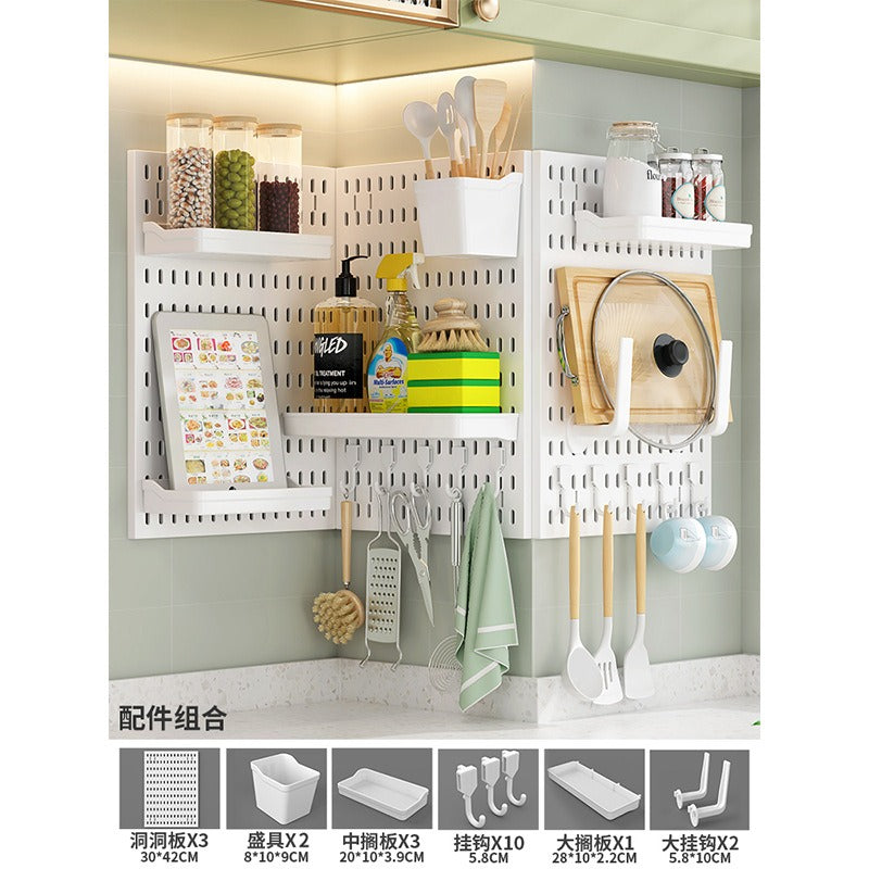 No-Drill Pegboard Organizer - Kitchen Storage Pane