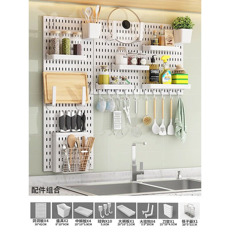 No-Drill Pegboard Organizer - Kitchen Storage Pane