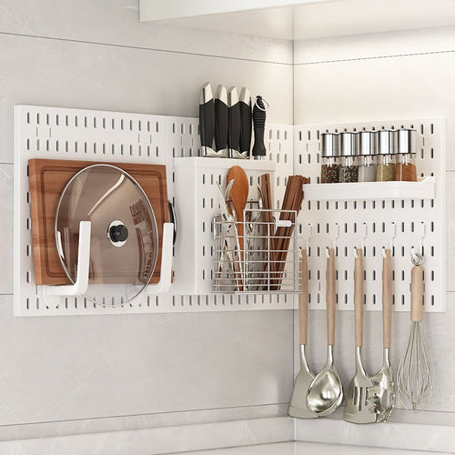 No-Drill Pegboard Organizer - Kitchen Storage Pane - 图片4