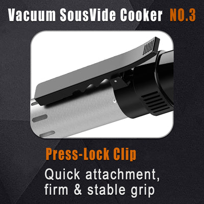 Press Lock Clip, Quick & Secure!