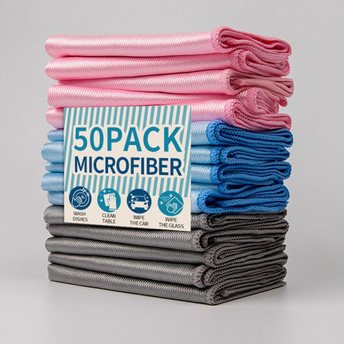 Microfiber Glass Cloth - Streak-Free for Windows & Screens - 图片1