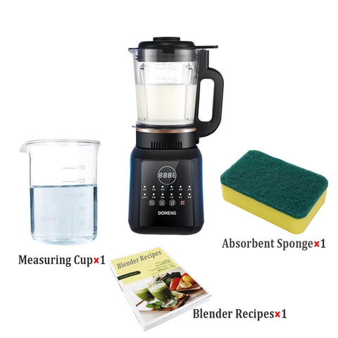 8-in-1 Smart Blender & Soup Maker 1.65L with Auto-Clean - 完整包装内容展示图