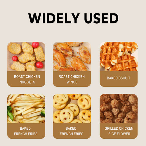 Square Air Fryer Parchment Sheets - Non-Stick & Oil-Absorbing - 图片2