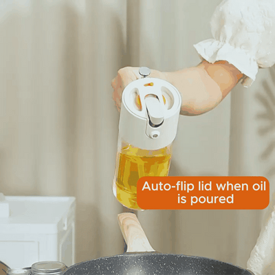 Tilts to open, flattens to close automatically!