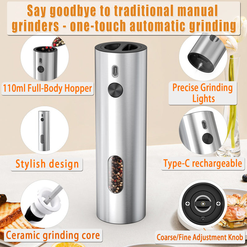 4-Piece Kitchen Spice Set - Electric Grinder & Garlic Chopper Kit - 图片5