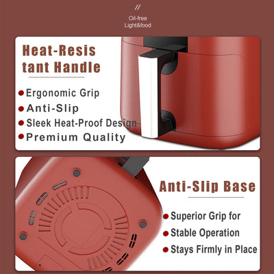 Heat Resistant Handle & Anti Slip Base，Safe & Stable!