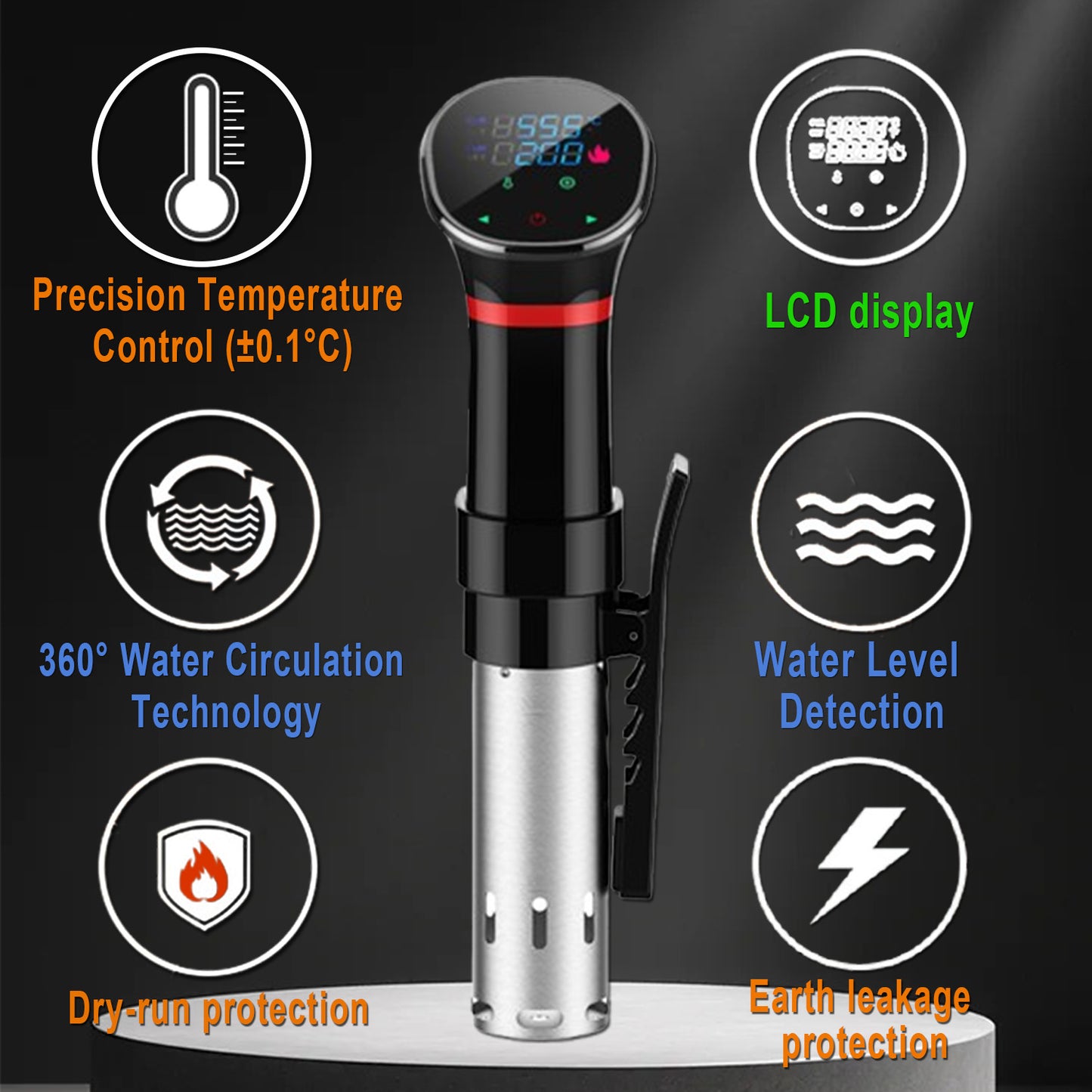5-Piece Complete Solution - Professional Sous Vide Master Kit with Vacuum Sealer