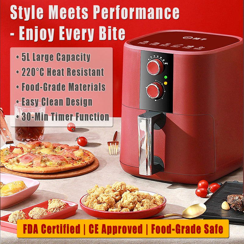 5-Piece Professional Air Fryer Set - Complete Kitchen Bundle & Accessories - 图片4