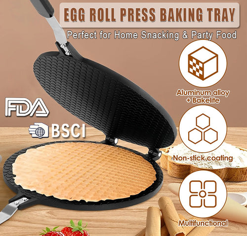6-Piece Egg Roll Waffle Maker Set - Family Baking Starter Kit - 图片4