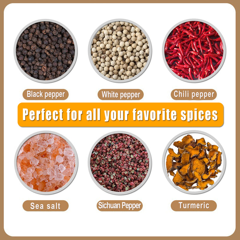 4-Piece Kitchen Spice Set - Electric Grinder & Garlic Chopper Kit - 图片4