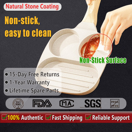 Complete Breakfast Cooking Kit for Malaysian Homes | 4-Grid Non-Stick Pan + 5 Premium Silicone Tools - 图片4