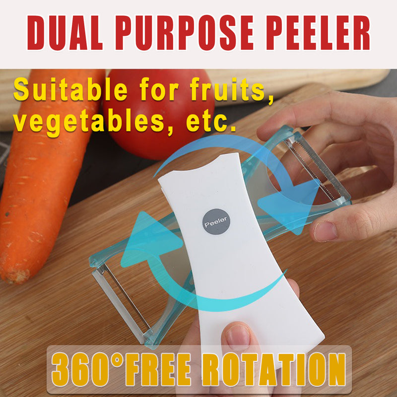 5-in-1 Rotary Vegetable Slicer - Professional Kitchen Mandoline with Zero-Contact Safety - 图片9