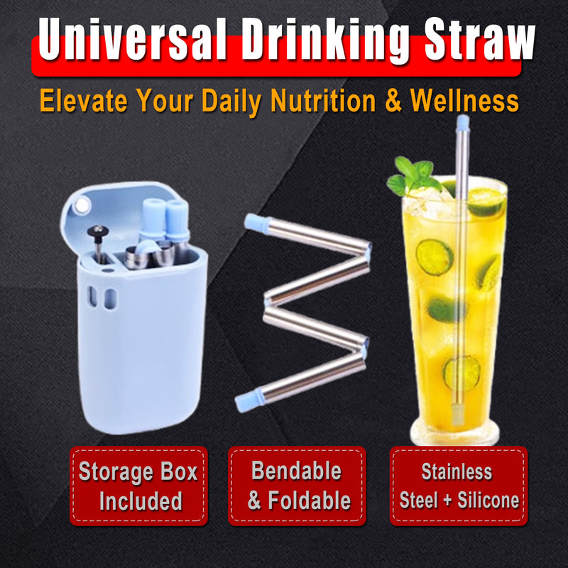 Portable Sports Blender with LED Lights & Foldable Straw - 460ml - 图片7