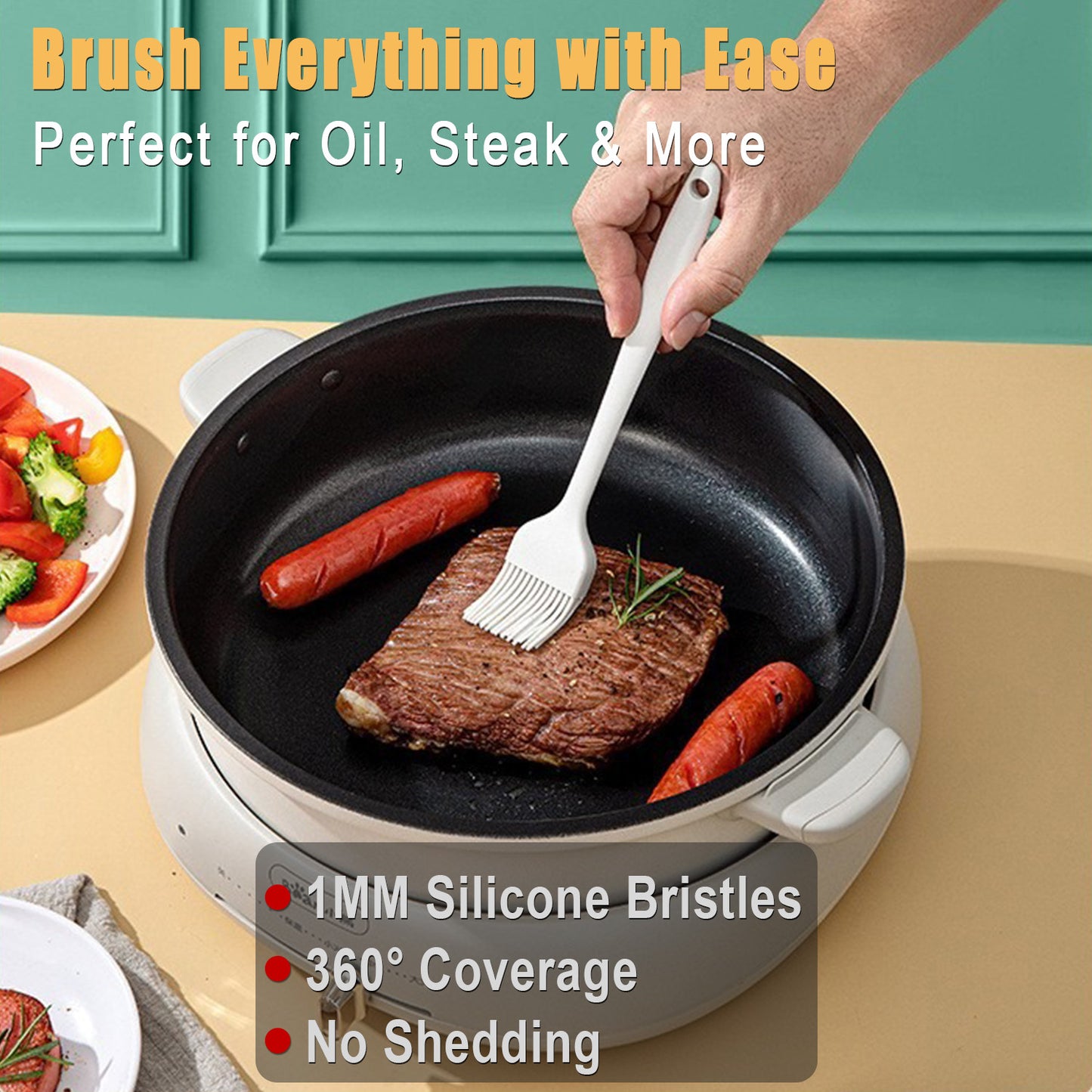 6-Piece Egg Roll Waffle Maker Set - Family Baking Starter Kit