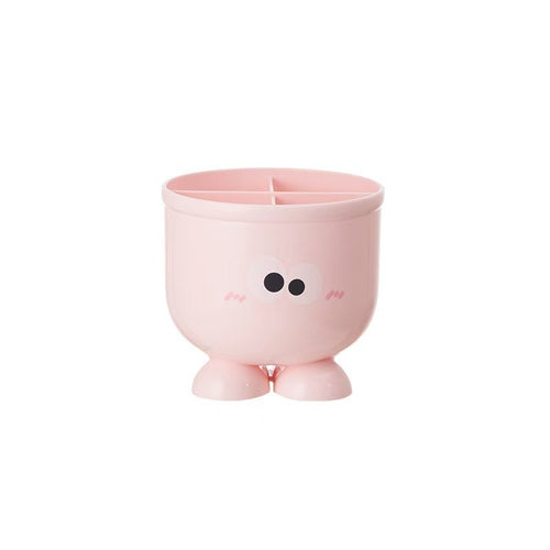 Cartoon Desk Trash Can - Oilproof Lid, Cute Storage Bin for Home/Dorm - 图片10