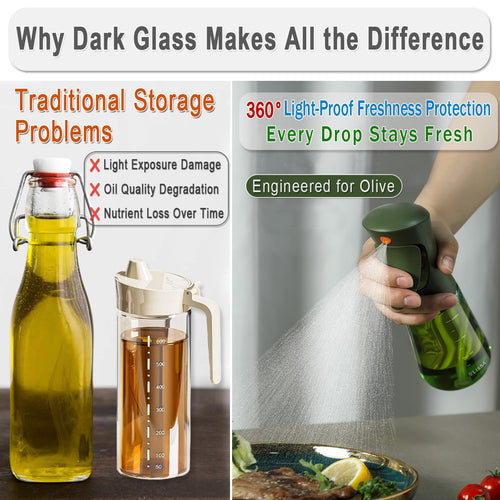 4-Piece Professional Oil Dispenser Set - Smart Spray Bottles & Cleaning Kit - 图片3