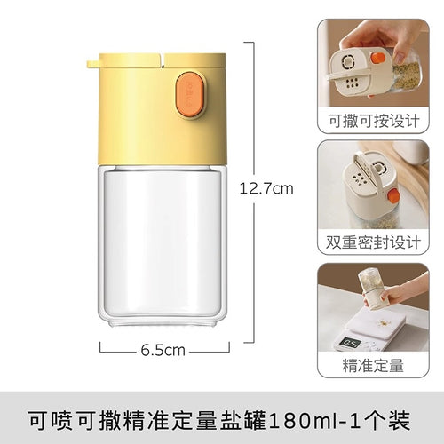 4-Jar Kitchen Spice Set + Cleaning Brush - Dual Spout - 图片8