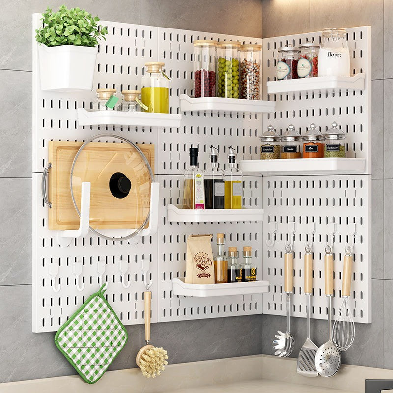 No-Drill Pegboard Organizer - Kitchen Storage Pane
