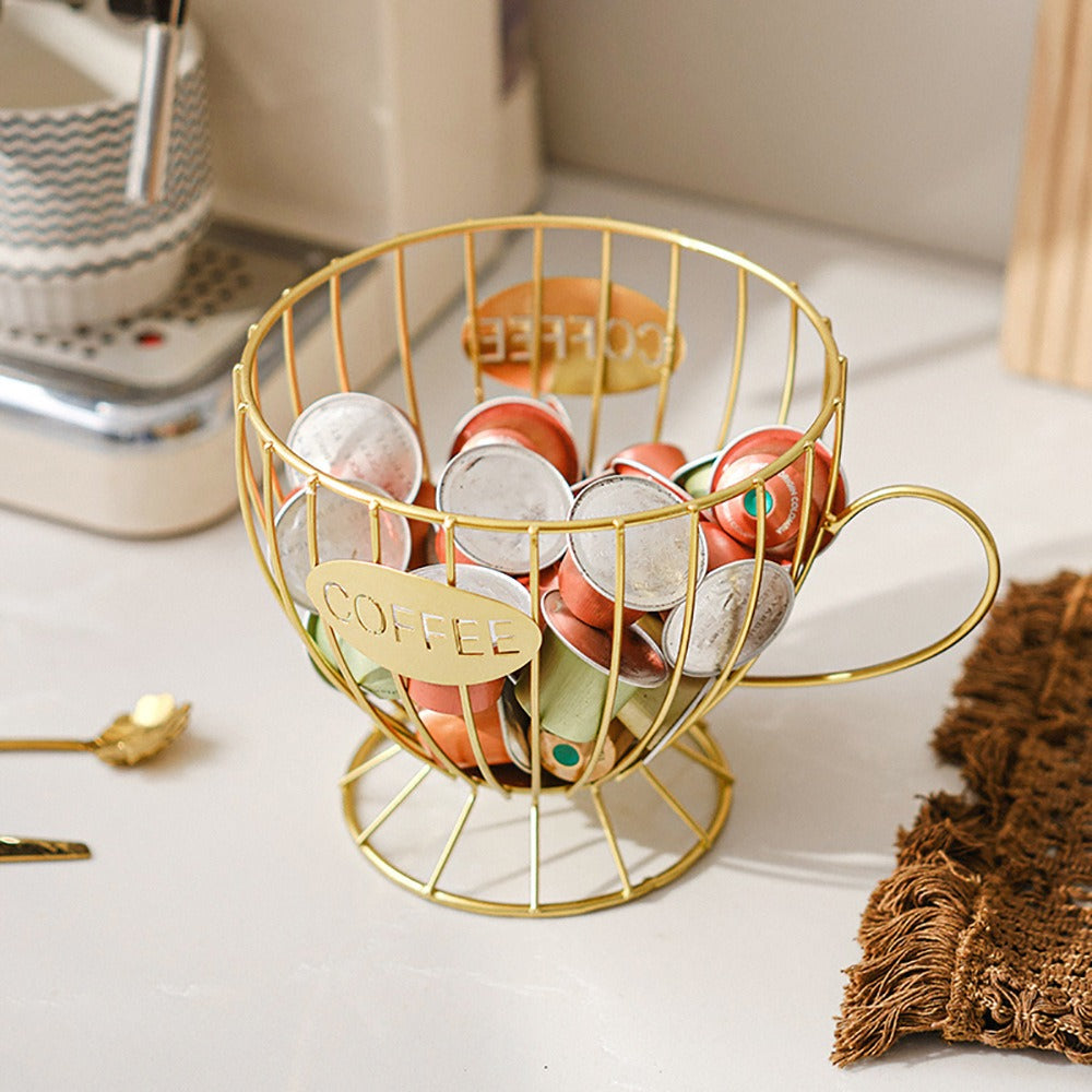 Scandinavian Snack Display Stand - Luxury Coffee Capsule Organizer