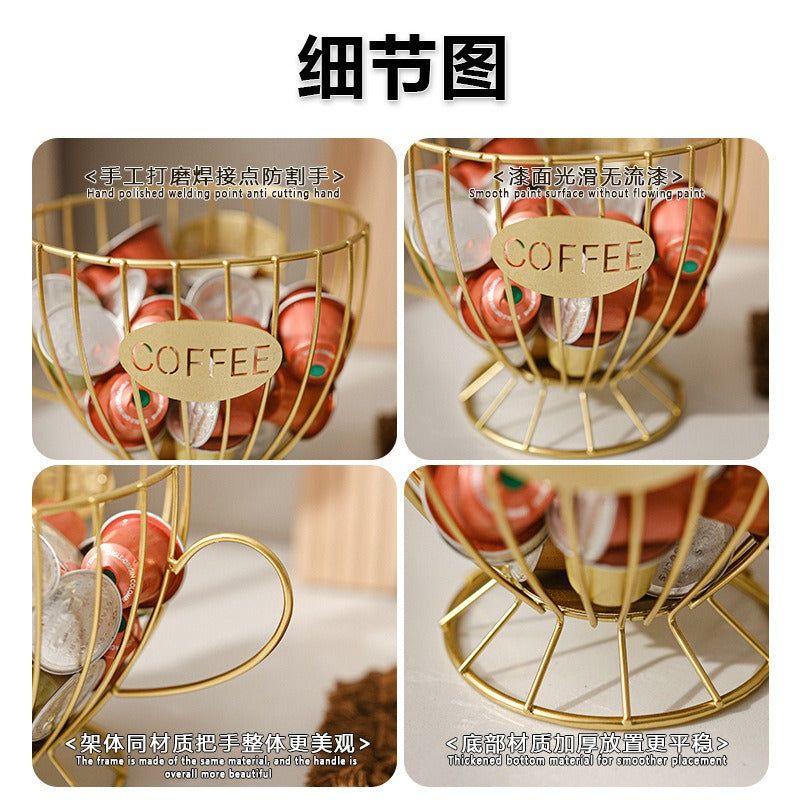 Scandinavian Snack Display Stand - Luxury Coffee Capsule Organizer