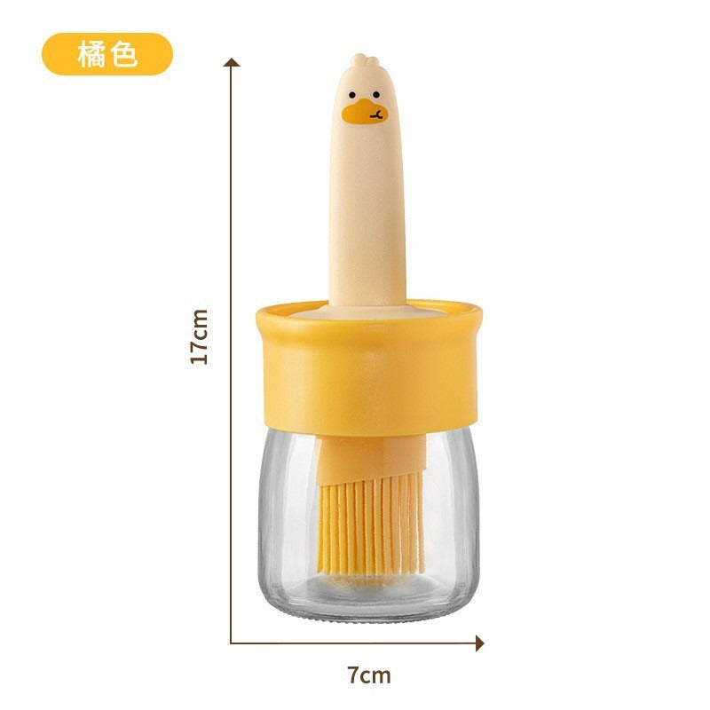 Food-Grade Silicone Oil Brush Bottle - Kitchen & Baking Duck Brush - 图片6