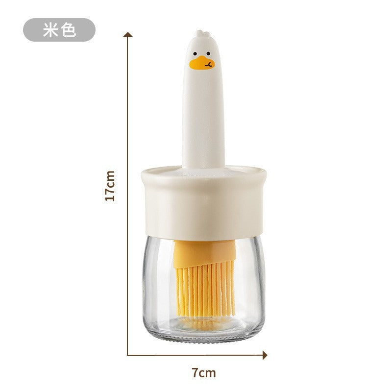 Food-Grade Silicone Oil Brush Bottle - Kitchen & Baking Duck Brush - 图片7
