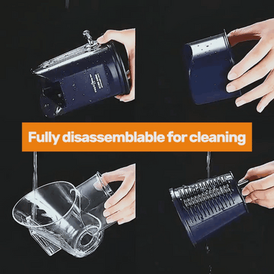 Fully disassemblable for cleaning