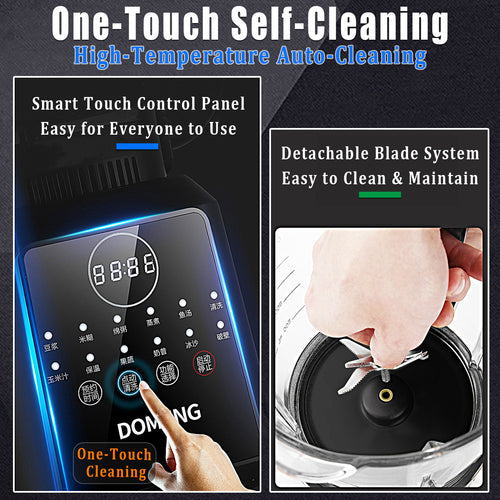 8-in-1 Smart Blender & Soup Maker 1.65L with Auto-Clean - 图片5